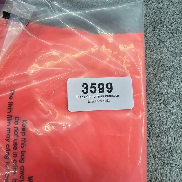 Lululemon Safety Orange Racerback Tank Workout Sleeveless Navy Back Size 10 - Picture 9 of 9